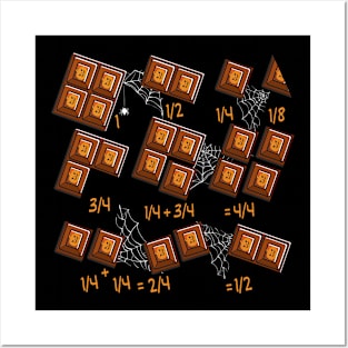 Math Teacher Halloween Chocolate With Pumpkin Quick Maths Posters and Art